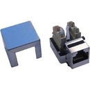 DATACOM Keystone cat5E silver STP dual-mini