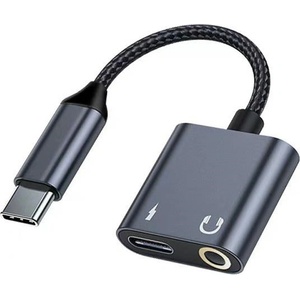 Beline Адаптер Beline за USB-C на USB-C/Jack 3, 5mm 60W DAC BLNAA01, черен (Beli03533)