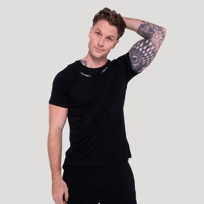 GymBeam Тениска Tribal Ribbed Black M