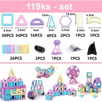 Cabtoys Building Blocks - 119 ks