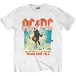 AC/DC Blow Up Your Video / World Tour 1988 White L Риза (ACDCTS42MW03)