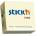 Stick'N Кубче 75х75мм 400 л паст. жълто