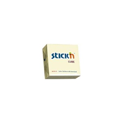 Stick'N Кубче 75х75мм 400 л паст. жълто