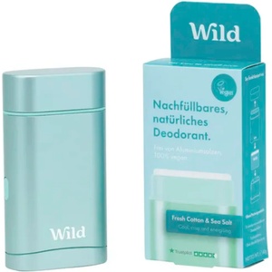 WILD Deodorant Starterset Fresh Cotton & Sea Salt - 40 г