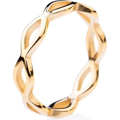 Franco Bene Nirvana prsten úzký pozlacený 317