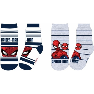 Spider Man licence chlapecké ponožky 52341263 bílá šedá