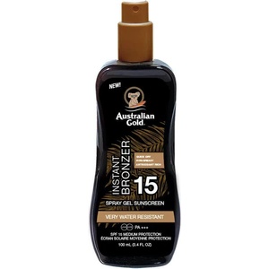 Australian Gold Sunscreen SPF15 Spray Gel With Instant Bronzer 100ml - Multicolor (Multicolor)