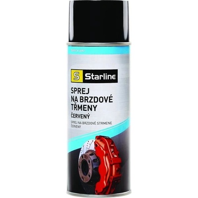 STARLINE Sprej na brzdové strmene, 400 ml - červený