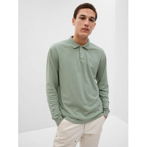 GAP Polo тениска с дълъг ръкав GAP GAP | Zelen | МЪЖЕ | M