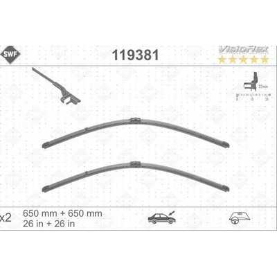 SWF Visioflex Set 650+650 mm 119381