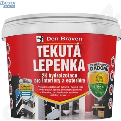 Den Braven Tekutá Lepenka 2K hydroizolace 7 kg – Sleviste.cz