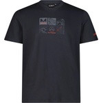 CMP Мъжка спортна тениска CMP S/S T-Shirt Sport shirt - Antracite / Orange - размер 56 (EU) (216-7666-0116)