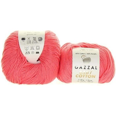 Gazzal Baby Cotton 3435 tmavě lososová