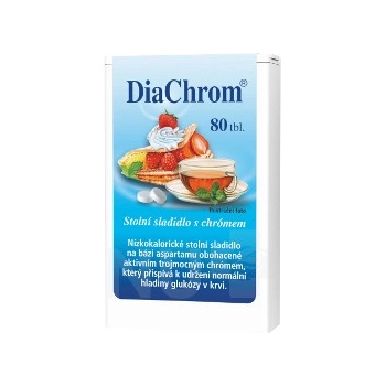 DiaChrom nízkokalorické sladidlo 80 tbl