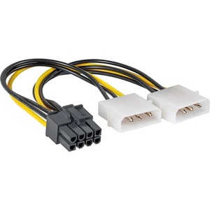 Akyga AK-CA-29 15cm 2x MOLEX женски - 8-pin PCI Express мъжки кабел (AK-CA-29)