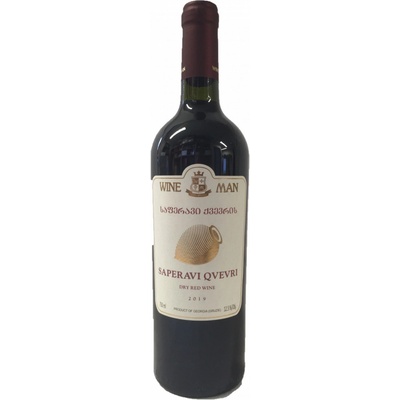 Saperavi Kvevri červené suché Wine Man 12,5% 0,75 l (holá láhev)