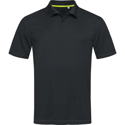 Stedman mesh polo st8450 / Мъжка спортна поло тениска - черна s (st8450blos)