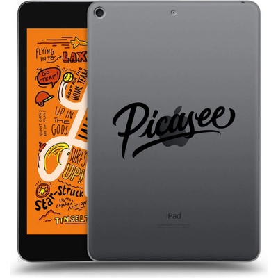 Picasee silikónový prehľadný obal pre Apple iPad mini 2019 5. gen Picasee old logo black
