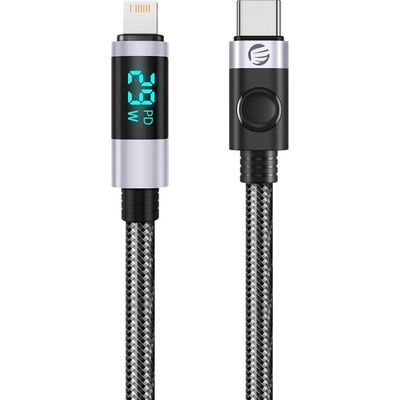 Orico LDC2L USB-C na Lightning PD 29W s LED displejem 480 Mbps 2m černý