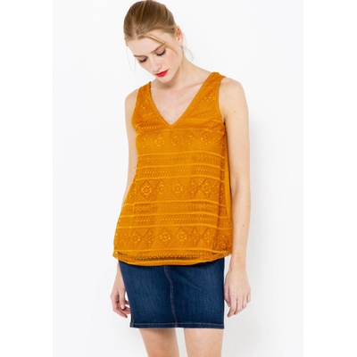 CAMAIEU Оранжева тениска CAMAIEU CAMAIEU | Oranzhev | ЖЕНИ | XL