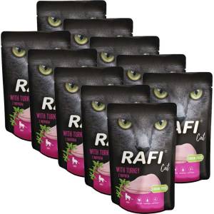 RAFI Cat Възрастни Пате с Пуйка 10 x 100 г