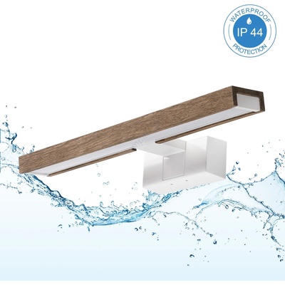 Brilagi Brilagi-LED Огледално осветление за баня 3 в 1 WOODY MIRROR LED/8W/230V 40 cm IP44 бял/дъб (BG4910)
