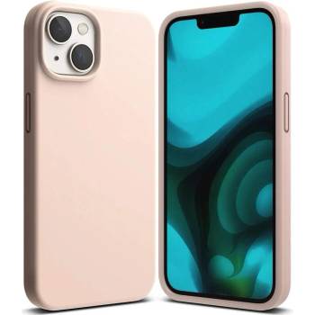 Ringke Soft Silicone Case - силиконов (TPU) калъф за iPhone 14 (розов)