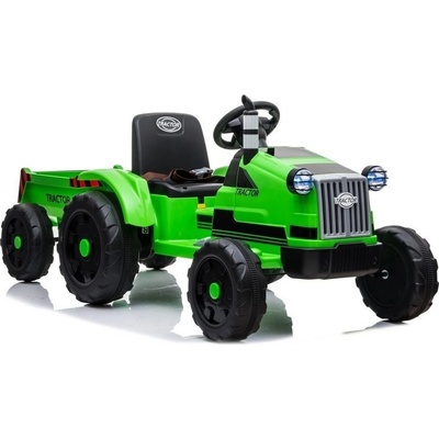 Mamido elektrický traktor s vlečkou T1 zelená