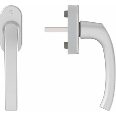 Hoppe Okenná kľučka Flensburg Secustic + VarioFit, strieborná F1, 7/32-42mm