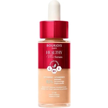 BOURJOIS Paris Healthy Mix Clean & Vegan Serum Foundation озаряващ течен фон дьо тен 30 ml нюанс 51 Light Vanilla