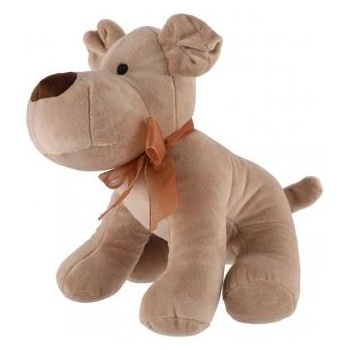 Teddies Кученце с панделка седнало, плюш 23см кафяво