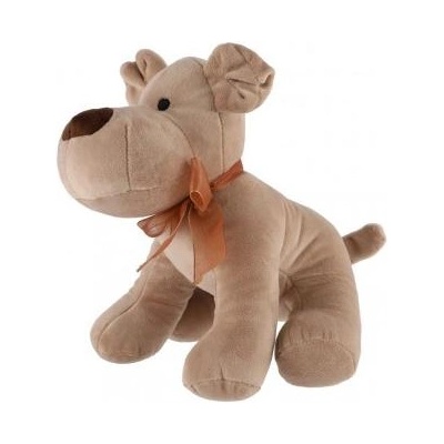 Teddies Кученце с панделка седнало, плюш 23см кафяво