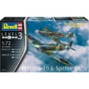 Zberateľské modely Revell Plastic Modelkit letadla 03711 Me262 & P 51B 1:72