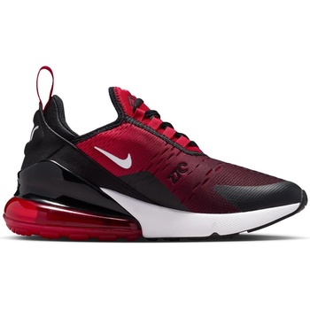 Nike Юношески маратонки Nike Air Max 270 React Junior Trainers - Red/Black