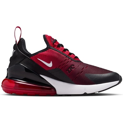 Nike Юношески маратонки Nike Air Max 270 React Junior Trainers - Red/Black