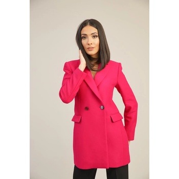 Image 1 of Radek's Collection Дамско зимно вълнено палто в цвят циклама 42115-703