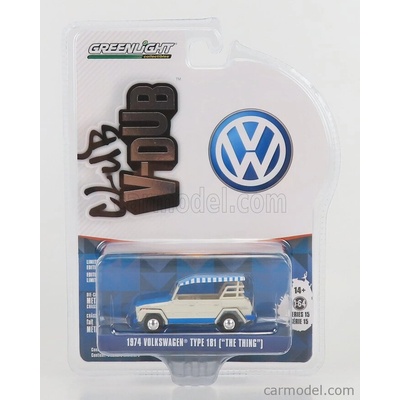 Greenlight Volkswagen Type 181 Cabriolet Closed 1974 Bílá 1:64