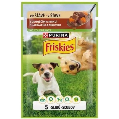 Friskies adult s jahňacím a mrkvou v šťave 85 g