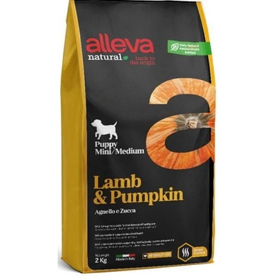 Alleva Natural Dog Dry Puppy Lamb&Pumpkin All Breeds 2 kg