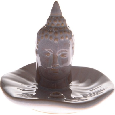Keramický stojan na vonné tyčinky Budha kvet, 10,5 x 9 x 10,5 cm