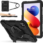 GKK Калъф с Дръжка за Xiaomi Redmi Pad 2 Pro/ Poco M1 12.1", KickStand Rugged Case, Черен (5966020108451)