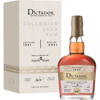 Dictador 1991 Angels Share 44% 0,7 l (kartón)