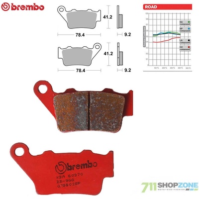 Brembo brzdové platničky 07BB02SP Sinter BMW/CF Moto/Husqvarna/KTM
