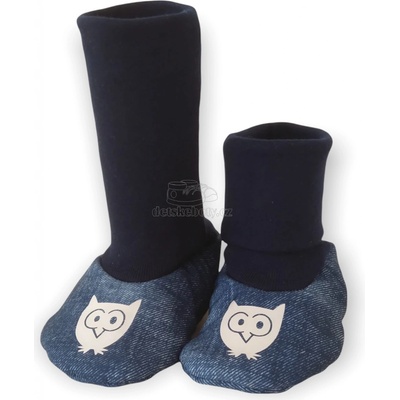 ČO topánočky softshellové modrá jeans