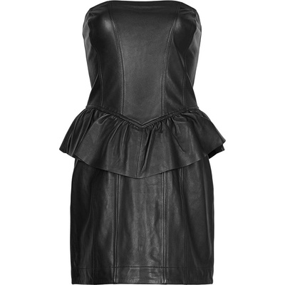 AllSaints Кожена рокля AllSaints WL068Z CASSIE LEA RUFFLE DR (WL068Z)