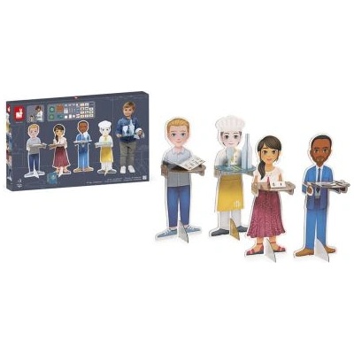 Janod - Детска игра за имитация - Един ден в ресторанта (J06620)