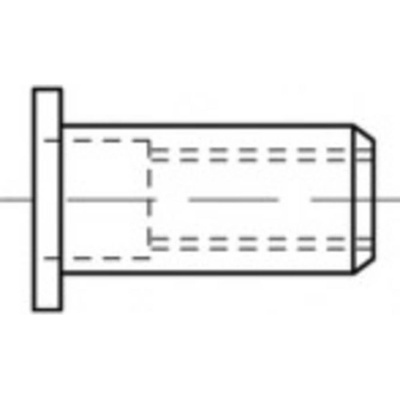 TOOLCRAFT TO-5380617 slepý nit M8 nerezová ocel 100 ks