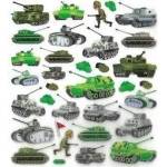 Dalprint Paper stickers - Tanks 33pcs