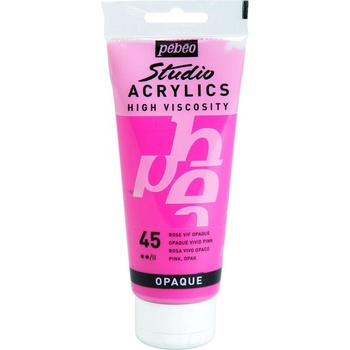 Pébéo 69.2033 АКРИЛНА боя 45 Opaque Vivid Pink 100 ml 1 бр (69.2033)
