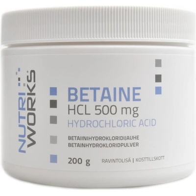NutriWorks Betaine HCL 500mg 200 g